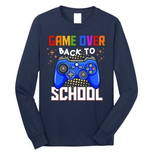 Game Over Back To School Funny Long Sleeve Shirt