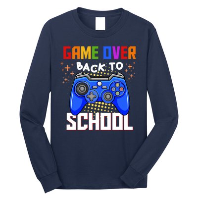 Game Over Back To School Funny Long Sleeve Shirt