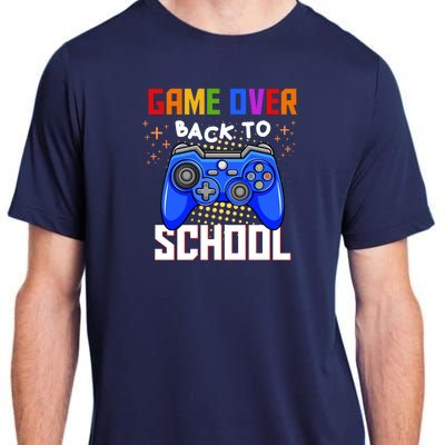 Game Over Back To School Funny Adult ChromaSoft Performance T-Shirt