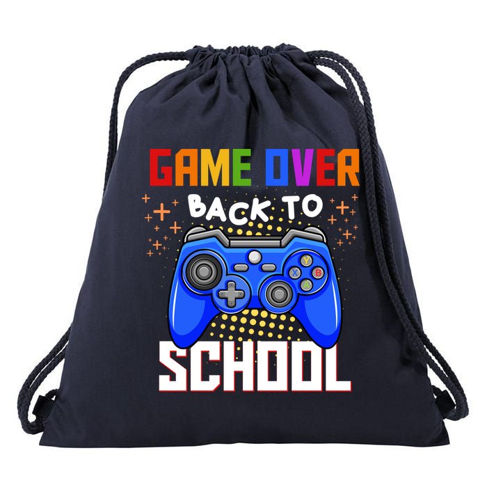 Game Over Back To School Funny Drawstring Bag
