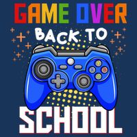 Game Over Back To School Funny Drawstring Bag