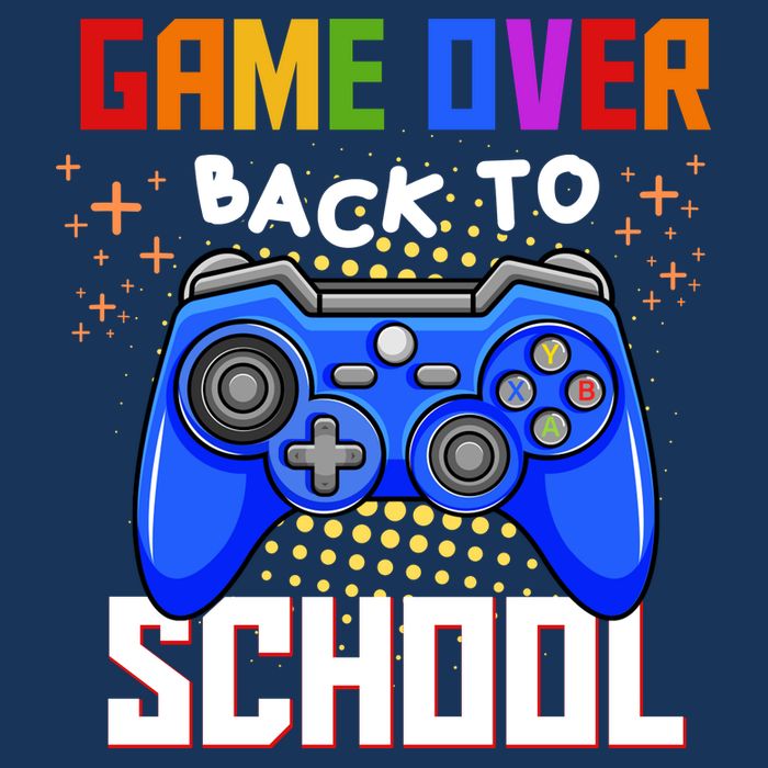 Game Over Back To School Funny Drawstring Bag