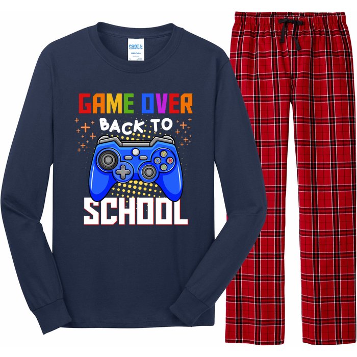 Game Over Back To School Funny Long Sleeve Pajama Set