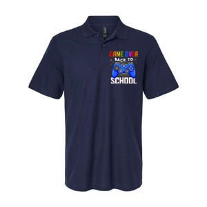 Game Over Back To School Funny Softstyle Adult Sport Polo