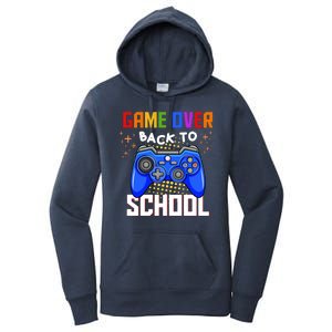 Game Over Back To School Funny Women's Pullover Hoodie