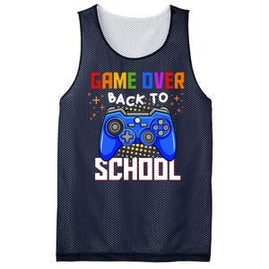 Game Over Back To School Funny Mesh Reversible Basketball Jersey Tank