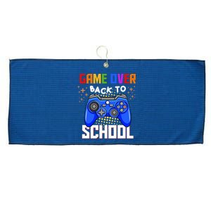 Game Over Back To School Funny Large Microfiber Waffle Golf Towel