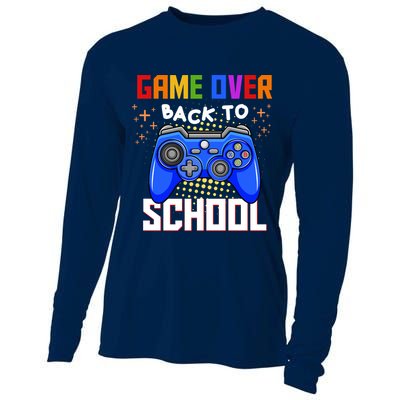 Game Over Back To School Funny Cooling Performance Long Sleeve Crew
