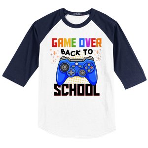 Game Over Back To School Funny Baseball Sleeve Shirt