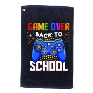 Game Over Back To School Funny Platinum Collection Golf Towel