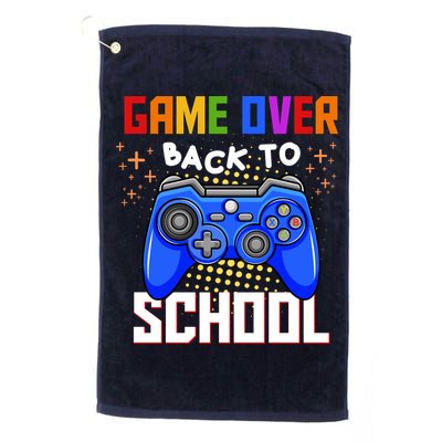 Game Over Back To School Funny Golf Towel