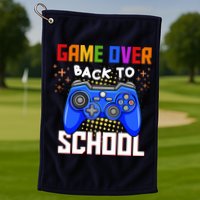 Game Over Back To School Funny Golf Towel