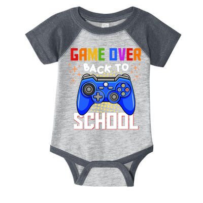 Game Over Back To School Funny Infant Baby Jersey Bodysuit