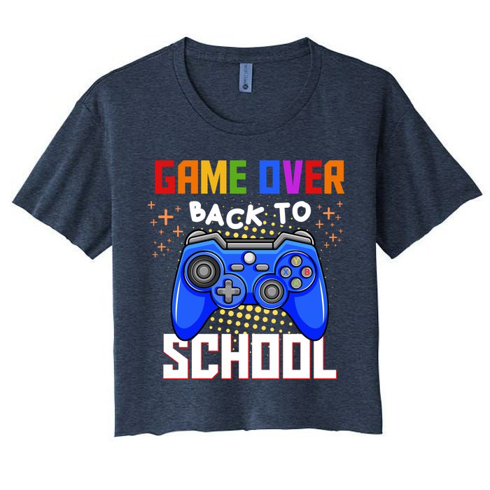 Game Over Back To School Funny Crop Top