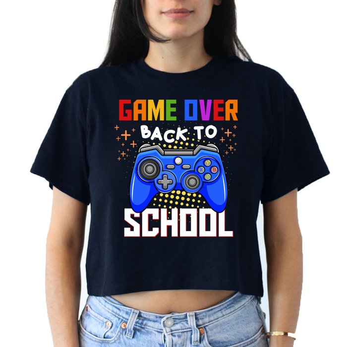 Game Over Back To School Funny Crop Top