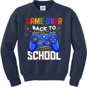 Game Over Back To School Funny Kids Sweatshirt