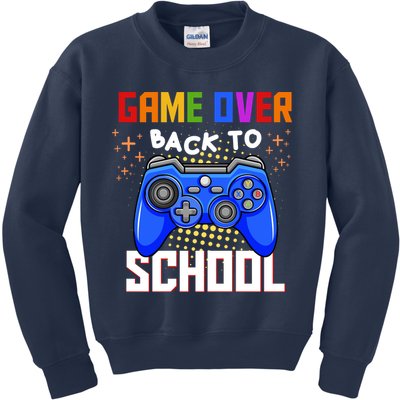 Game Over Back To School Funny Kids Sweatshirt