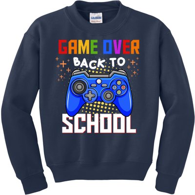 Game Over Back To School Funny Kids Sweatshirt