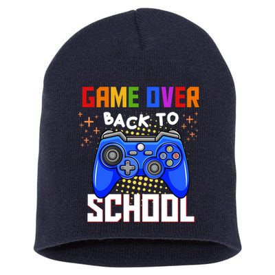 Game Over Back To School Funny Short Acrylic Beanie