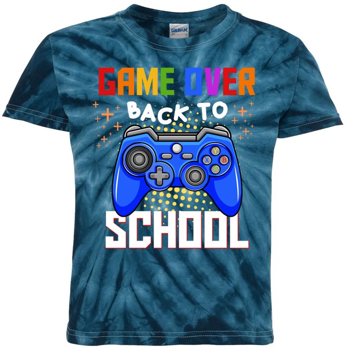 Game Over Back To School Funny Kids Tie-Dye T-Shirt