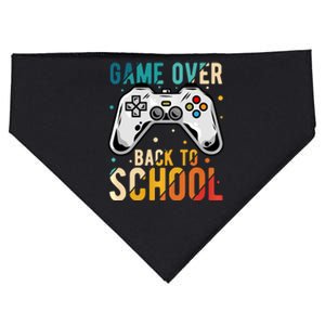 Game Over Back To School Gaming Gamer Student School USA-Made Doggie Bandana