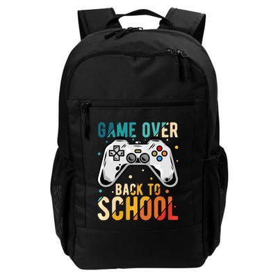 Game Over Back To School Gaming Gamer Student School Daily Commute Backpack