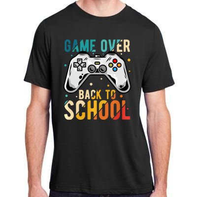 Game Over Back To School Gaming Gamer Student School Adult ChromaSoft Performance T-Shirt