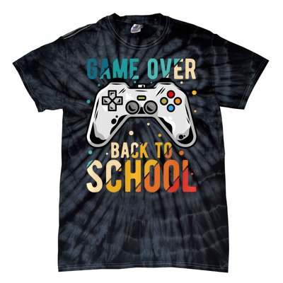 Game Over Back To School Gaming Gamer Student School Tie-Dye T-Shirt