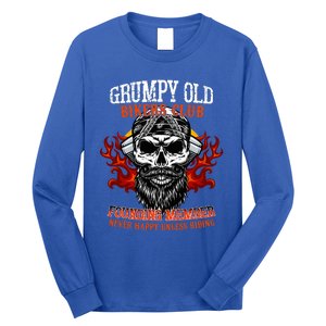 Grumpy Old Bikers Club Founding Member Motorcycle Riders Long Sleeve Shirt