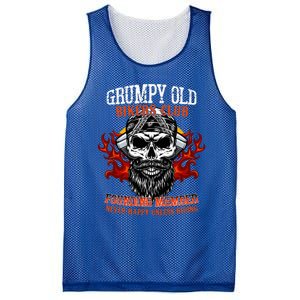 Grumpy Old Bikers Club Founding Member Motorcycle Riders Mesh Reversible Basketball Jersey Tank