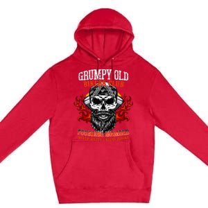 Grumpy Old Bikers Club Founding Member Motorcycle Riders Premium Pullover Hoodie