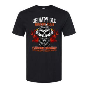 Grumpy Old Bikers Club Founding Member Motorcycle Riders Softstyle CVC T-Shirt