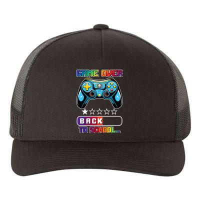 Game Over Back To School Gamer Yupoong Adult 5-Panel Trucker Hat