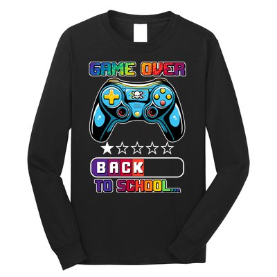 Game Over Back To School Gamer Long Sleeve Shirt