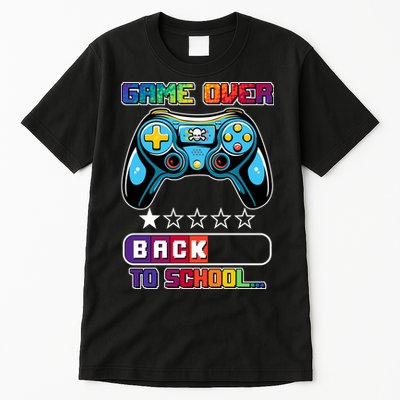 Game Over Back To School Gamer Tall T-Shirt