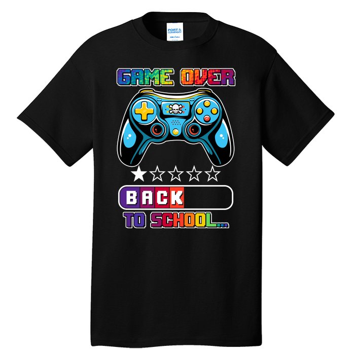 Game Over Back To School Gamer Tall T-Shirt