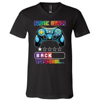 Game Over Back To School Gamer V-Neck T-Shirt