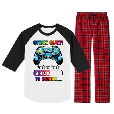 Game Over Back To School Gamer Raglan Sleeve Pajama Set