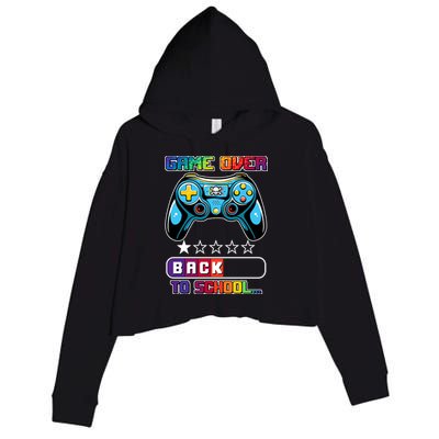 Game Over Back To School Gamer Crop Fleece Hoodie