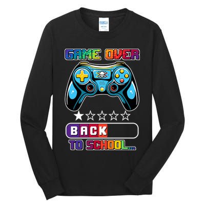 Game Over Back To School Gamer Tall Long Sleeve T-Shirt