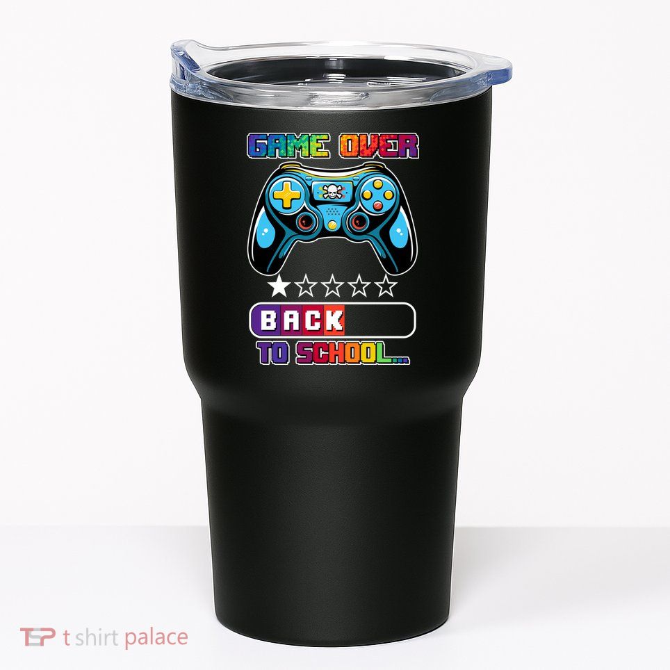 Game Over Back To School Gamer Tumbler