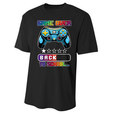 Game Over Back To School Gamer Performance Sprint T-Shirt