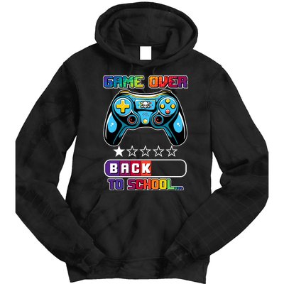 Game Over Back To School Gamer Tie Dye Hoodie