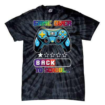 Game Over Back To School Gamer Tie-Dye T-Shirt