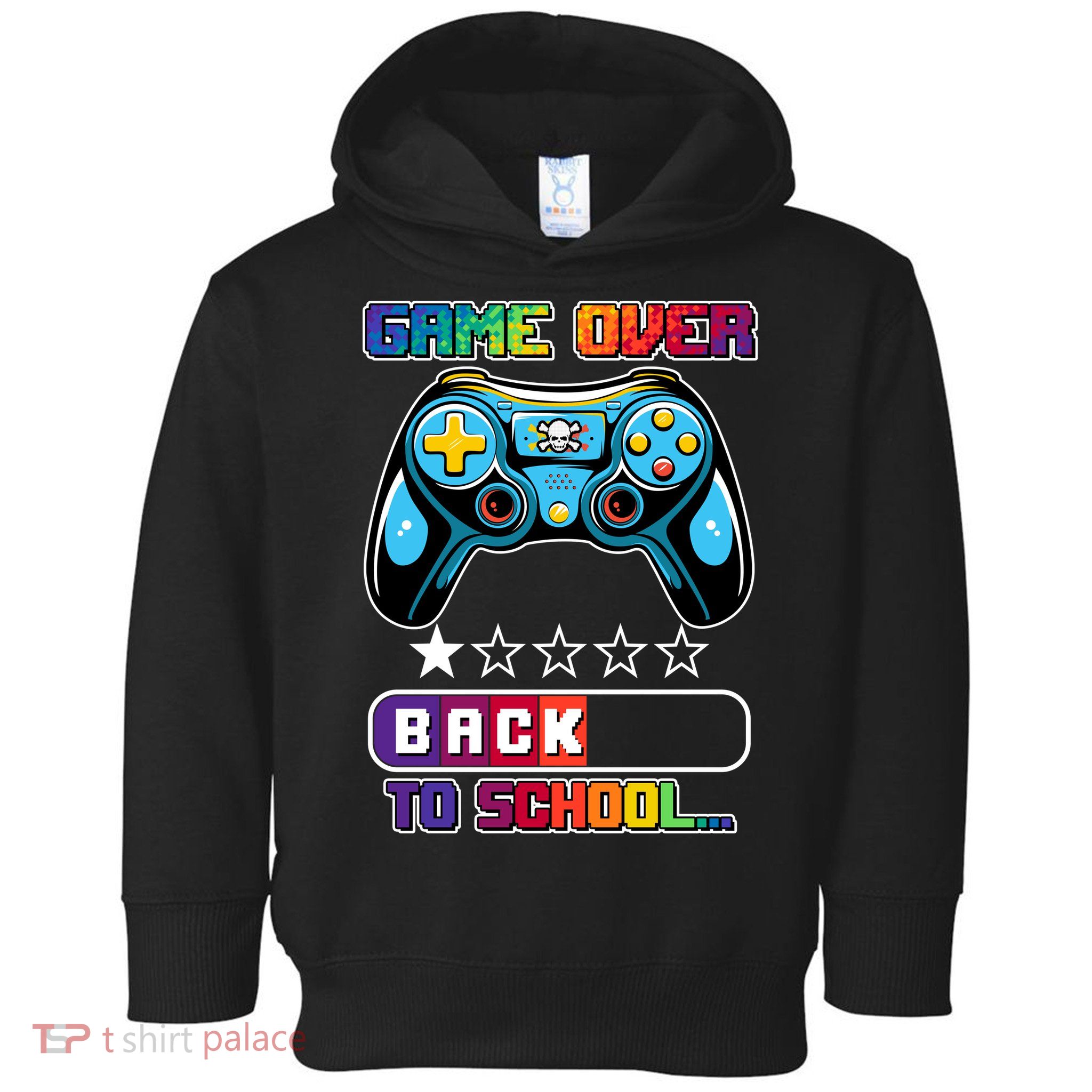Game Over Back To School Gamer Toddler Hoodie