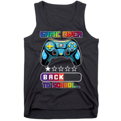 Game Over Back To School Gamer Tank Top