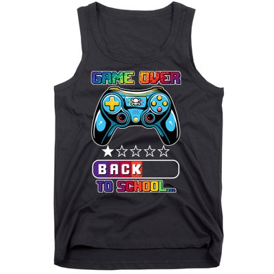 Game Over Back To School Gamer Tank Top