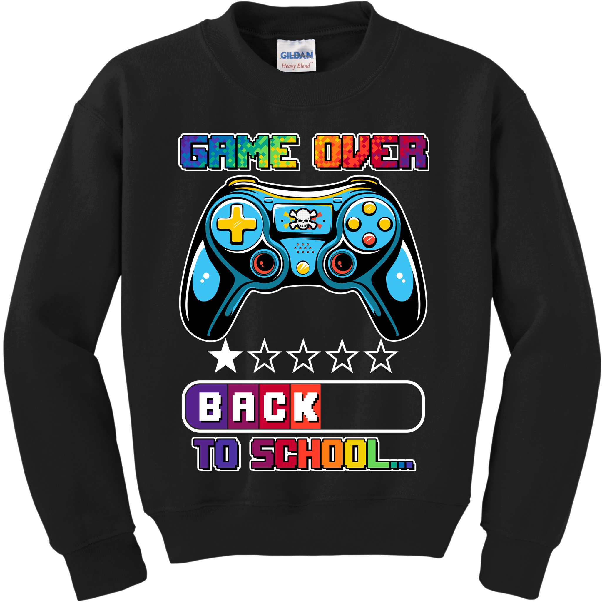Game Over Back To School Gamer Kids Sweatshirt