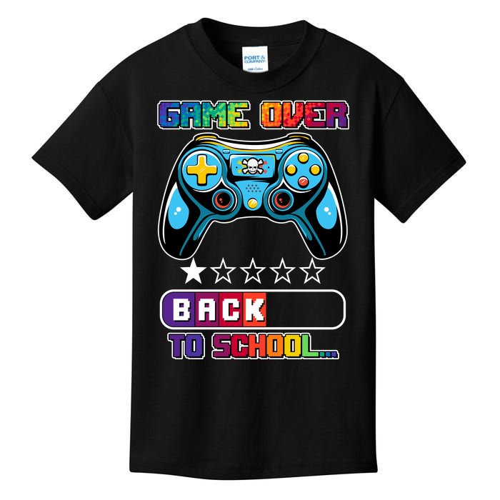 Game Over Back To School Gamer Kids T-Shirt