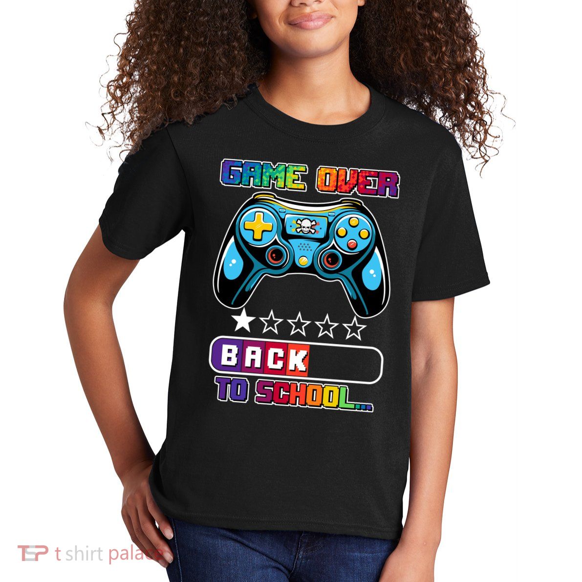 Game Over Back To School Gamer Kids T-Shirt